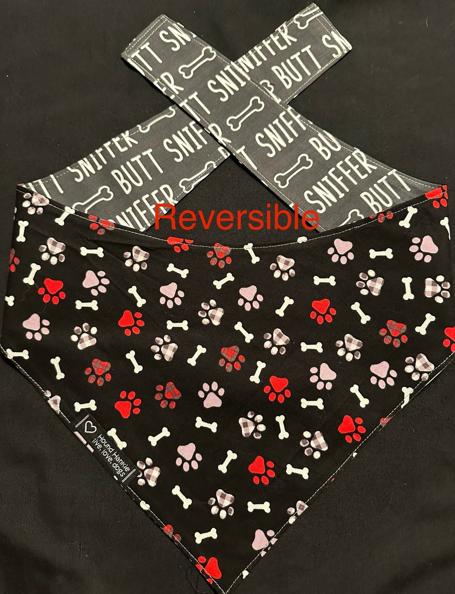 Butt Sniffer Reversible Dog Bandana