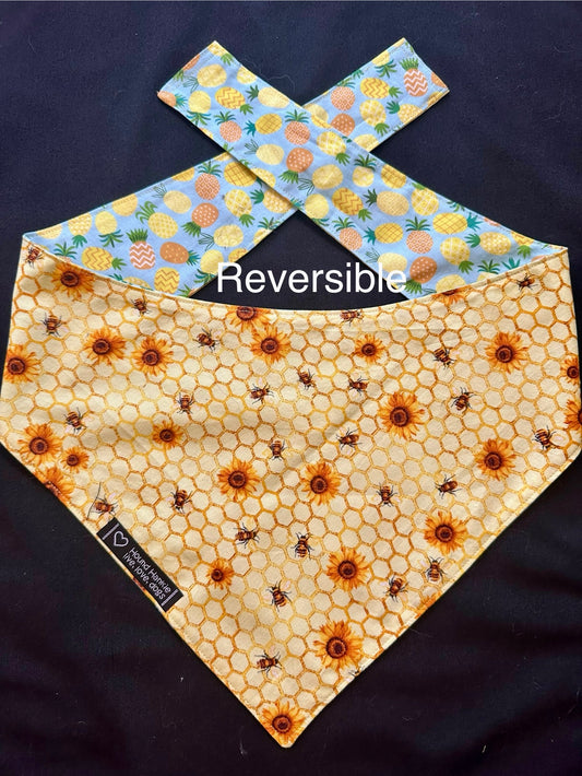 Sweet Hospitality Reversible Dog Bandana