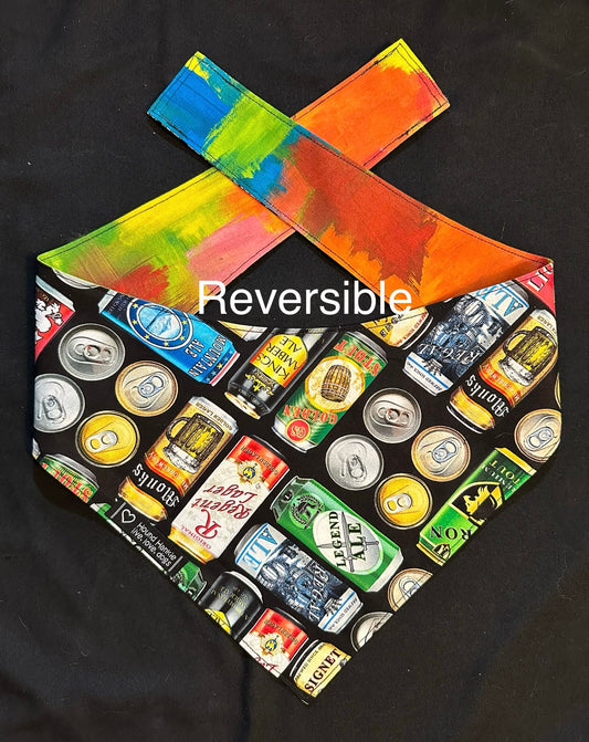 Beer Necessities Reversible Dog Bandana