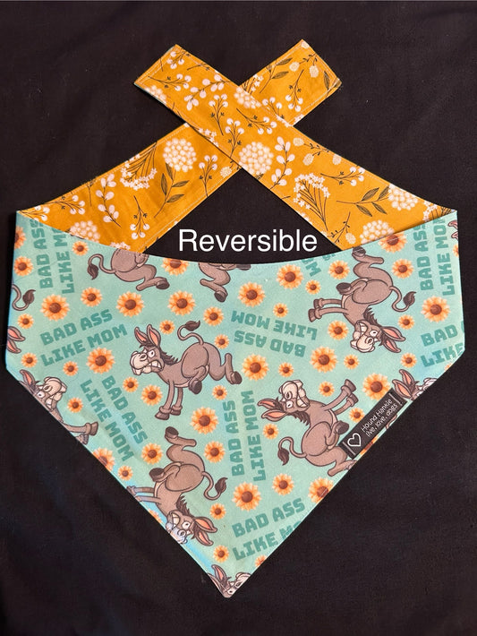 Bad A** Just Like Mom Reversible Dog Bandana