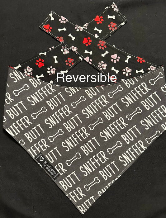 Butt Sniffer Reversible Dog Bandana
