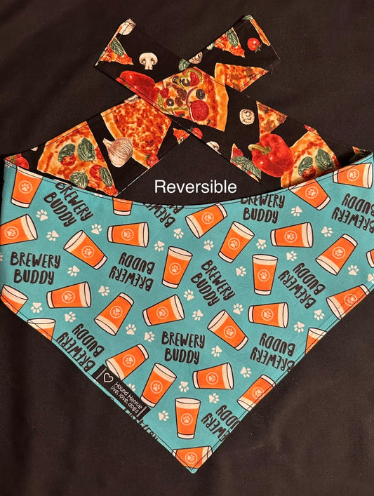 Beer Buddy Reversible Dog Bandana