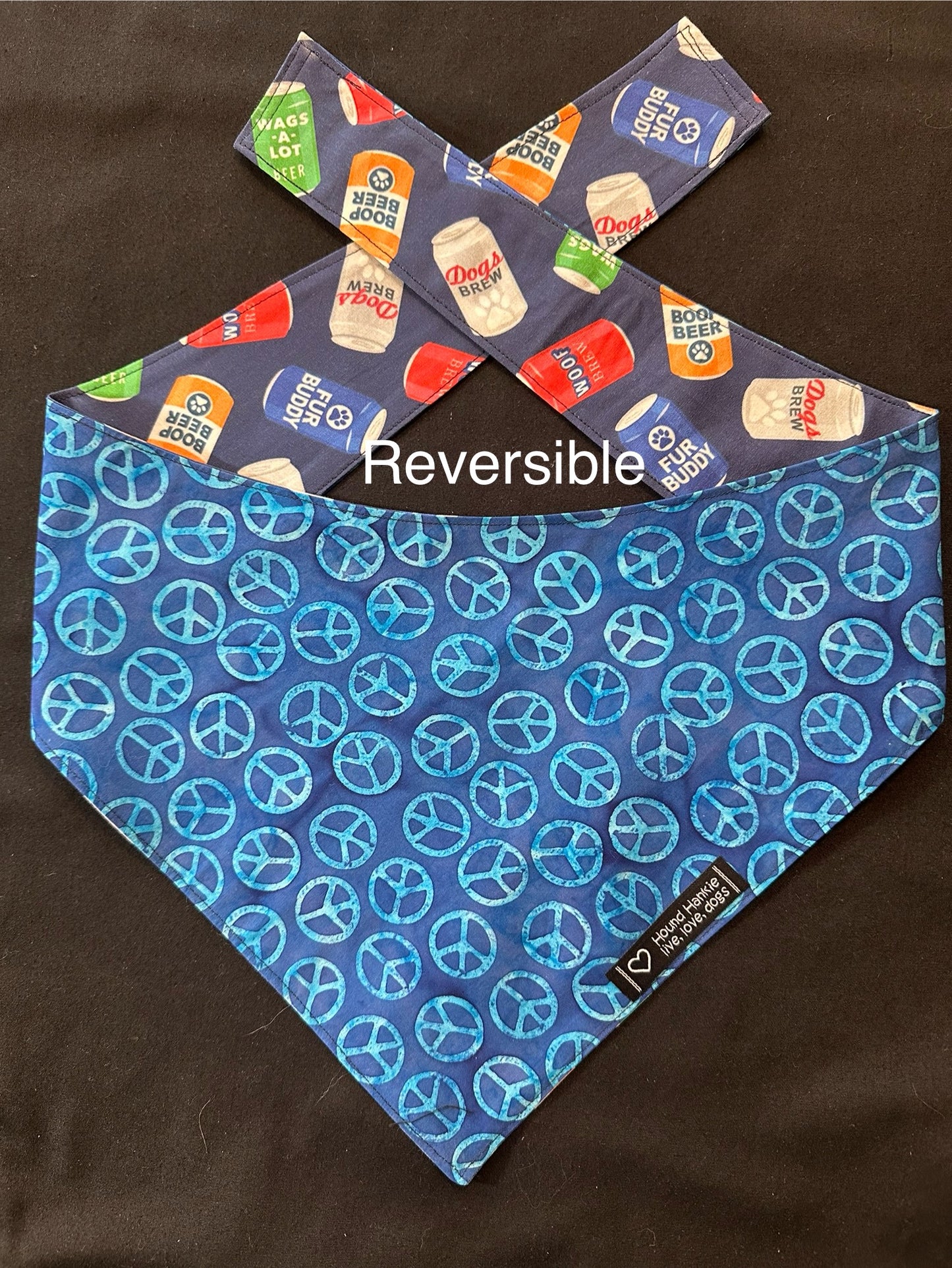 Pup Beer Reversible Dog Bandana