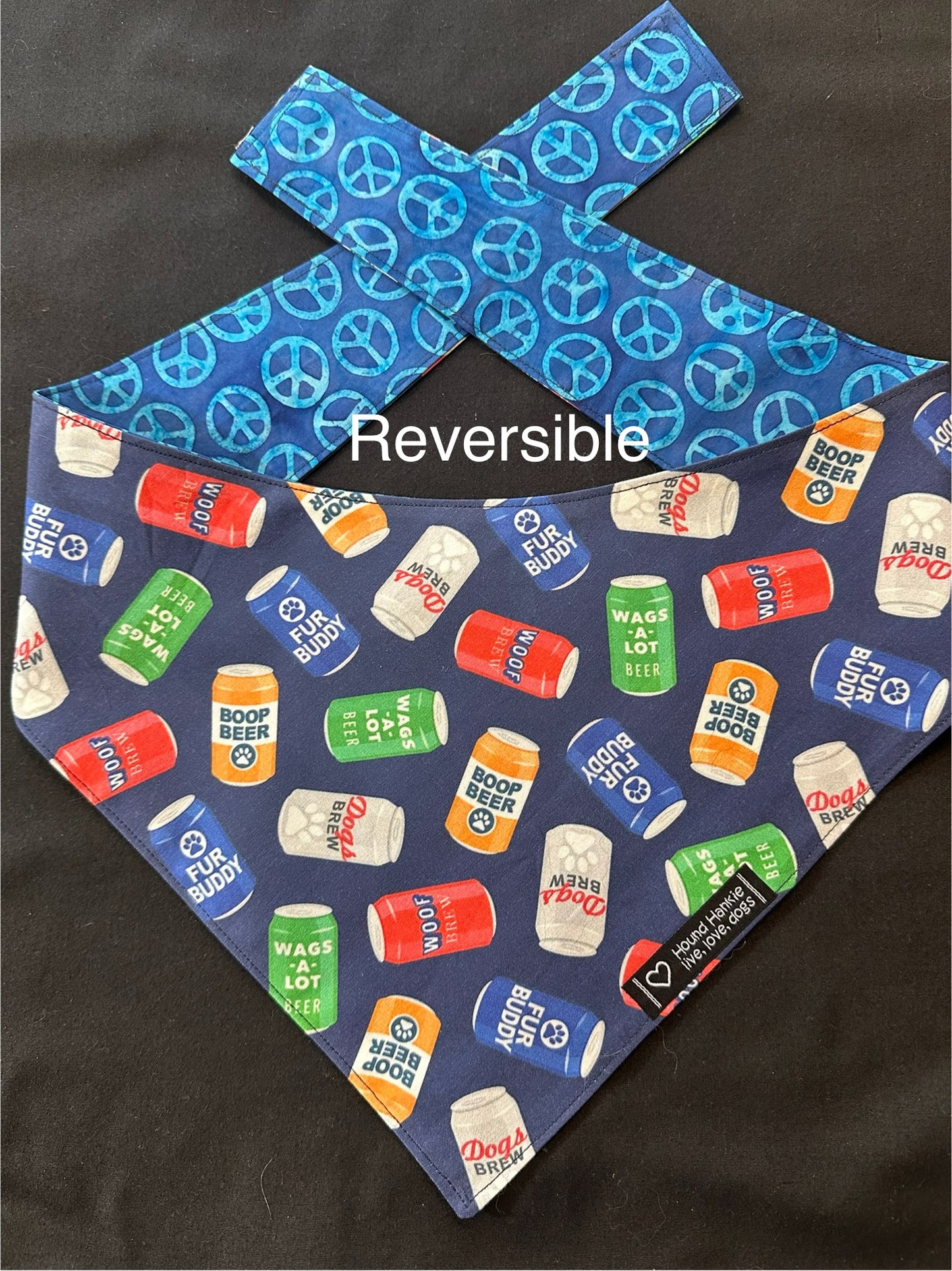 Pup Beer Reversible Dog Bandana