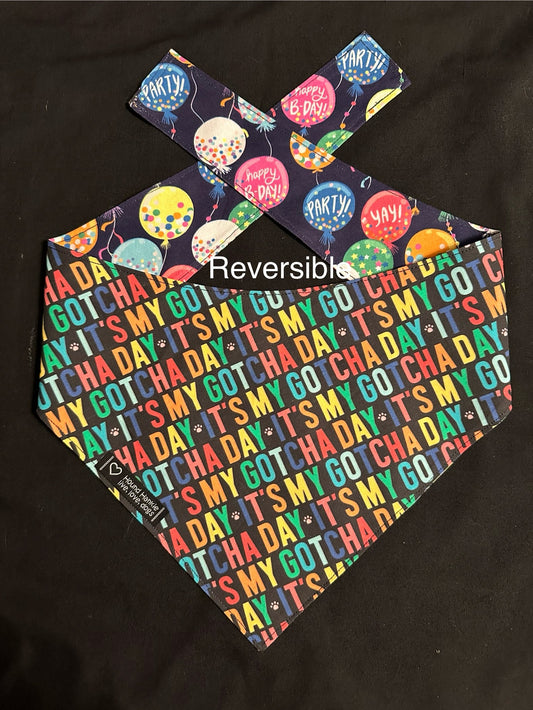 Celebration Reversible Dog Bandana