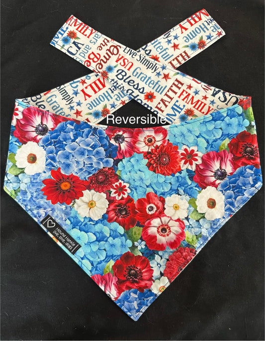 Red, White & Blue Reversible Hound Hankie