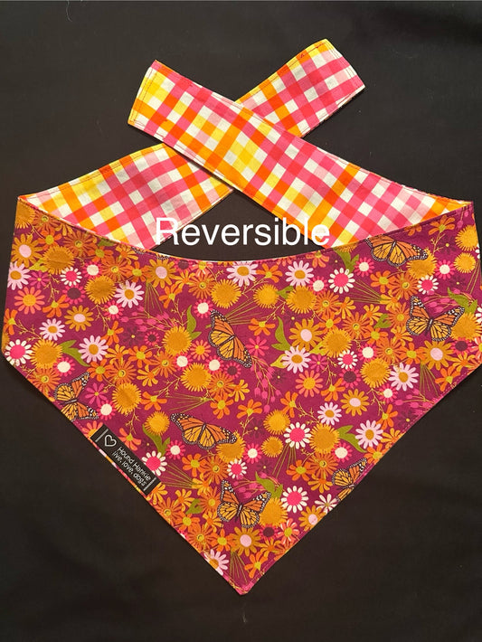Monarch Magic Reversible Dog Bandana