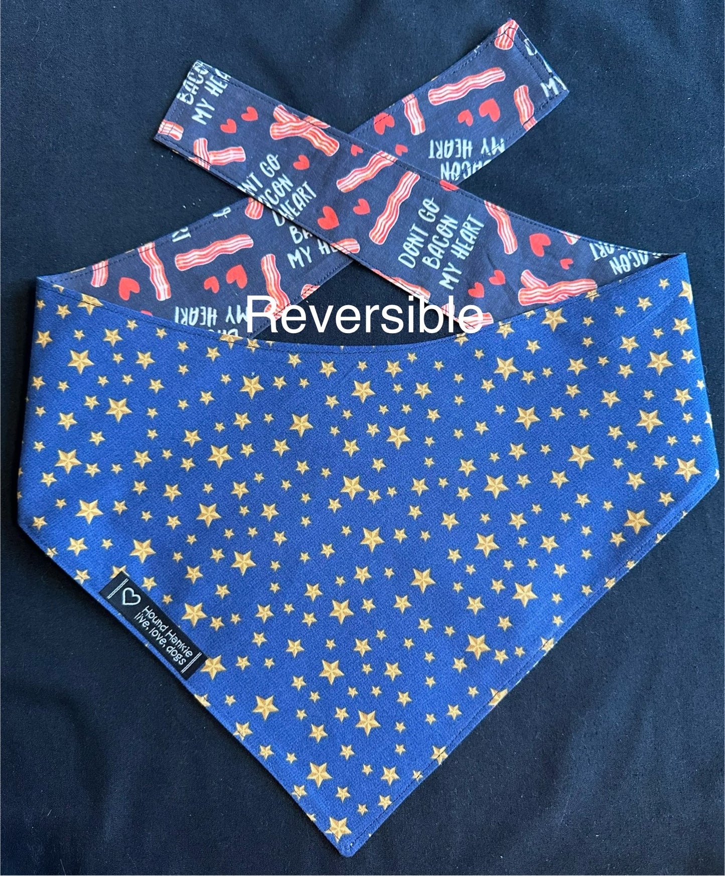 Don't Go Bacon My Heart Reversible Dog Bandana