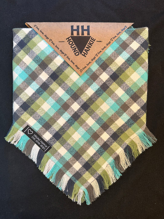 Sea Foam Fringed Dog Bandana