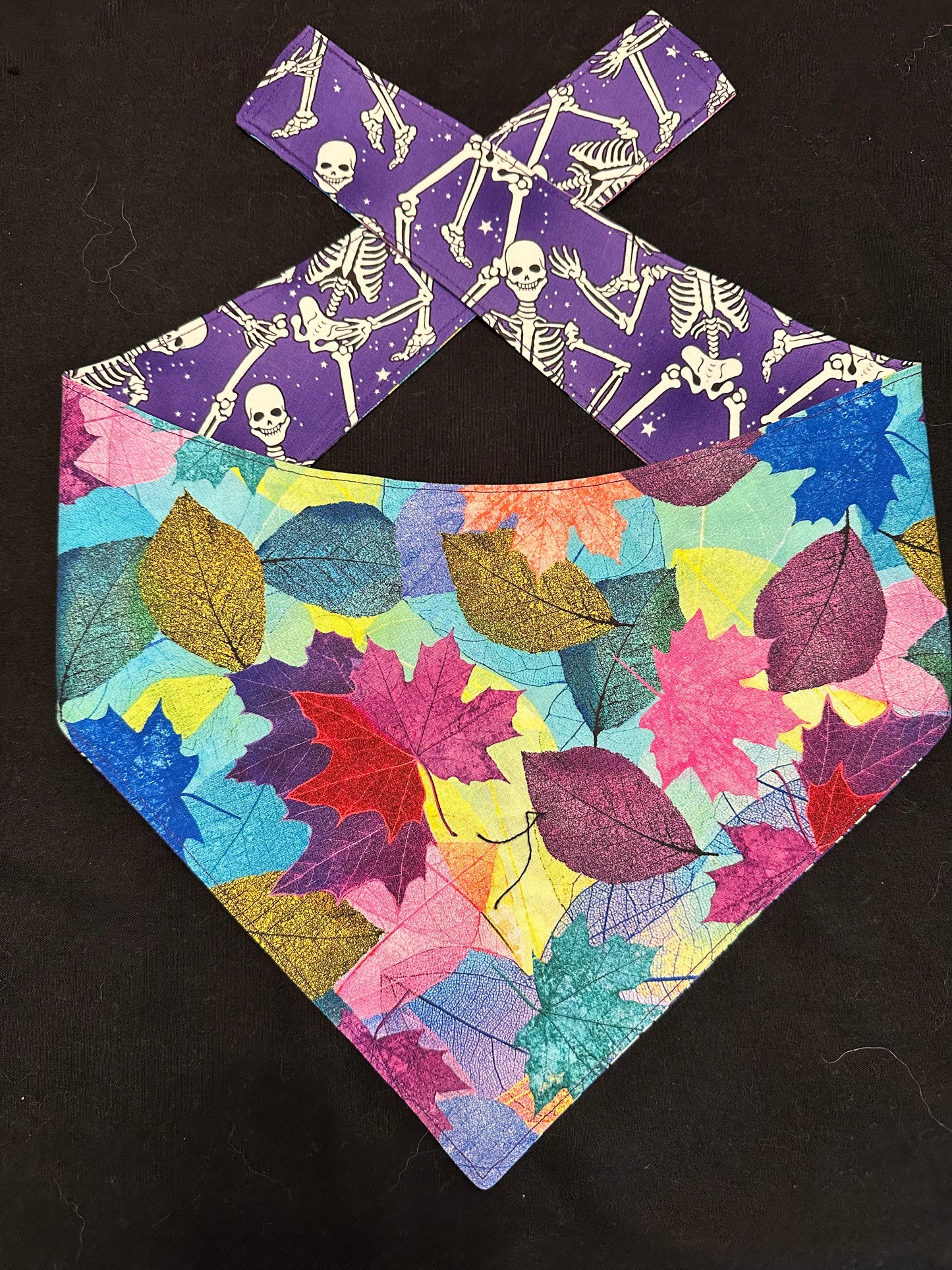 Skeletons Reversible Dog Bandana