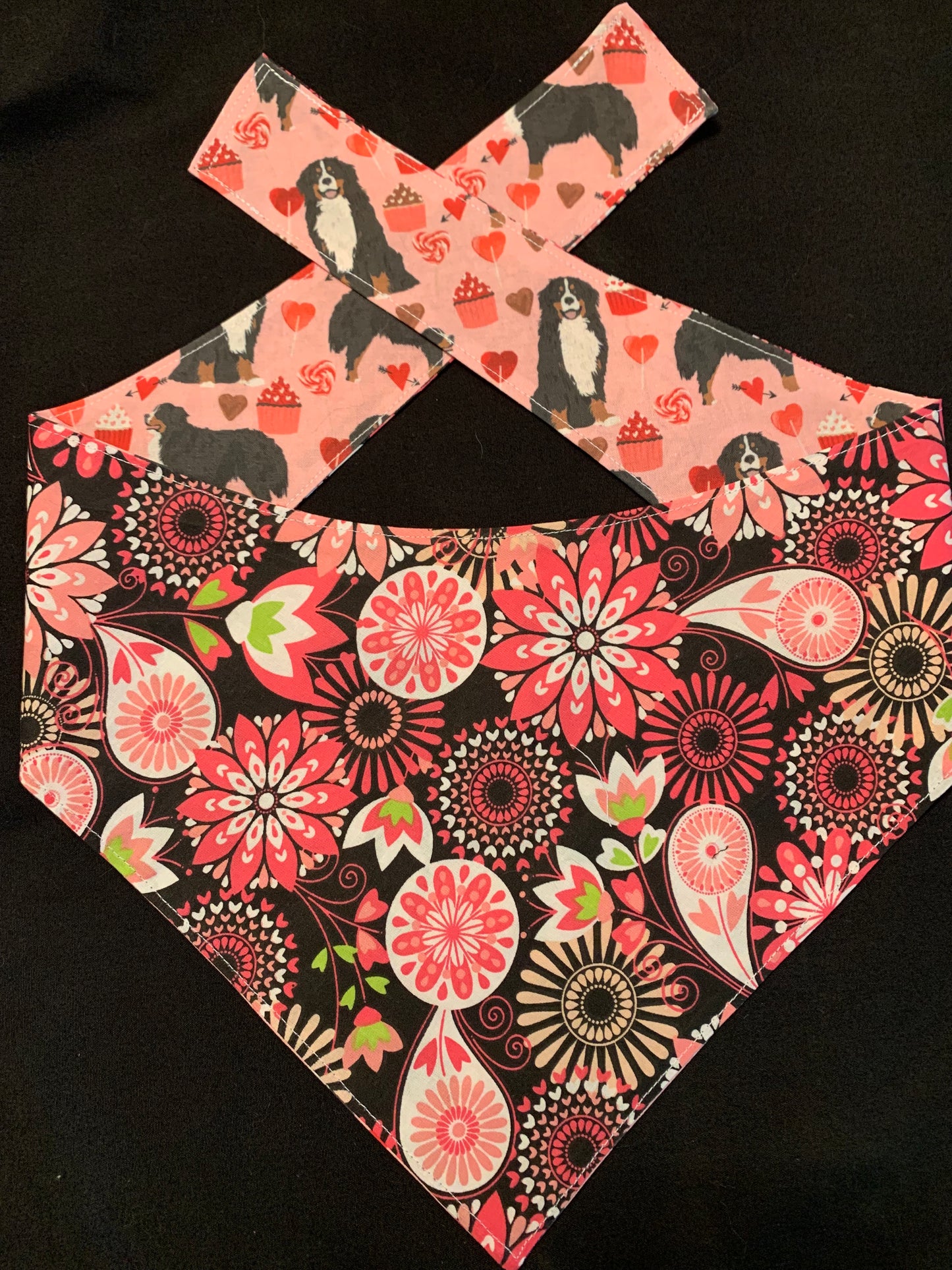 Berner Love Reversible Dog Bandana