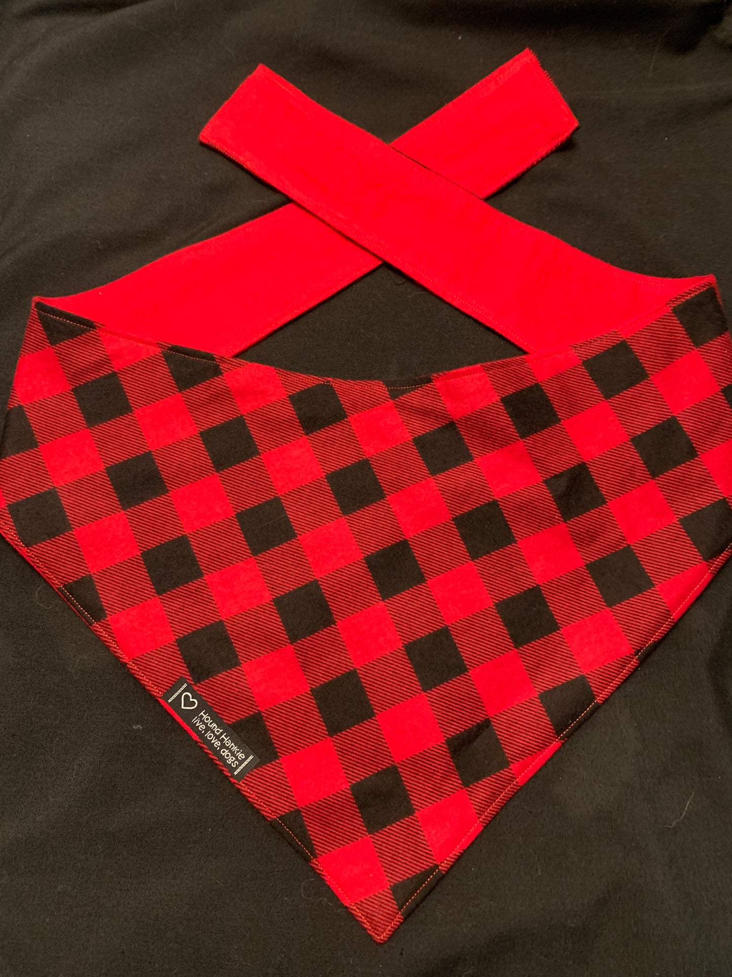 Naughty, Nice, I Tried Reversible Dog Bandana