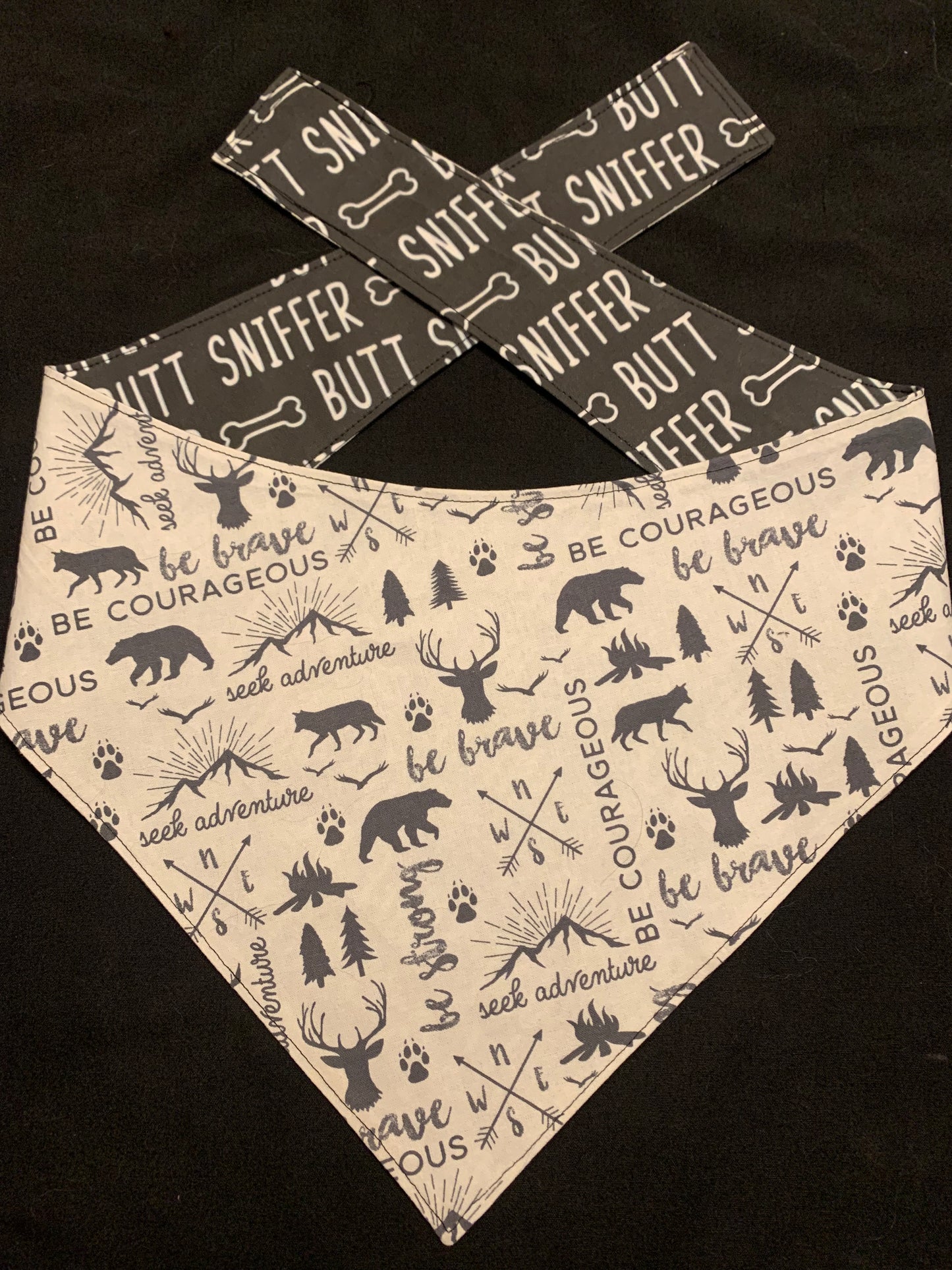 Butt Sniffer Reversible Dog Bandana