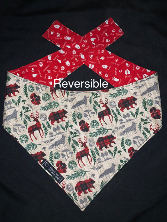 Wild Life Reversible Dog Bandana