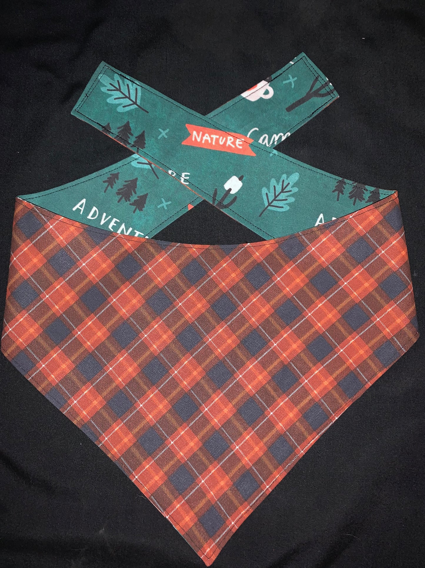 Love Camping Reversible Dog Bandana