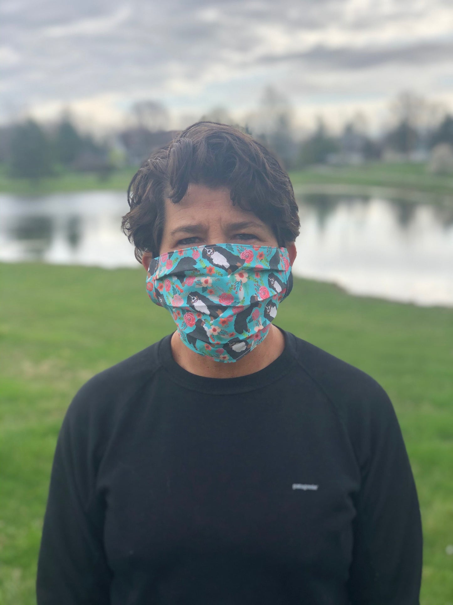 Bernese Mountain Dog Face Mask