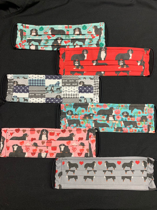 Bernese Mountain Dog Face Mask