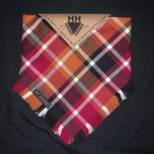 Cabernet Fringed Dog Bandana