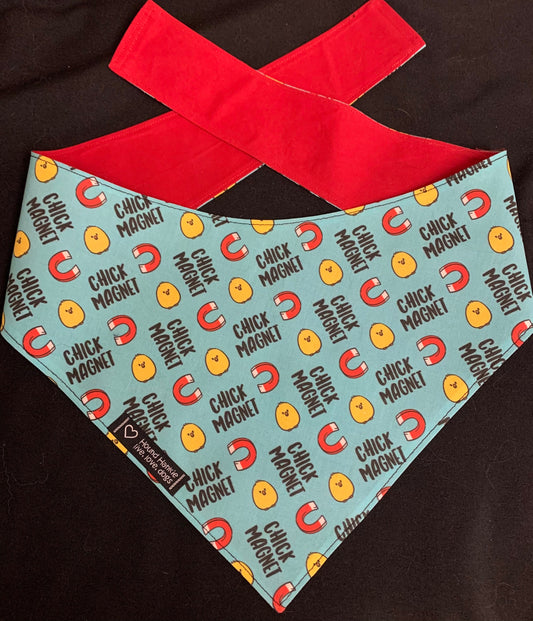 Chick Magnet Reversible Dog Bandana