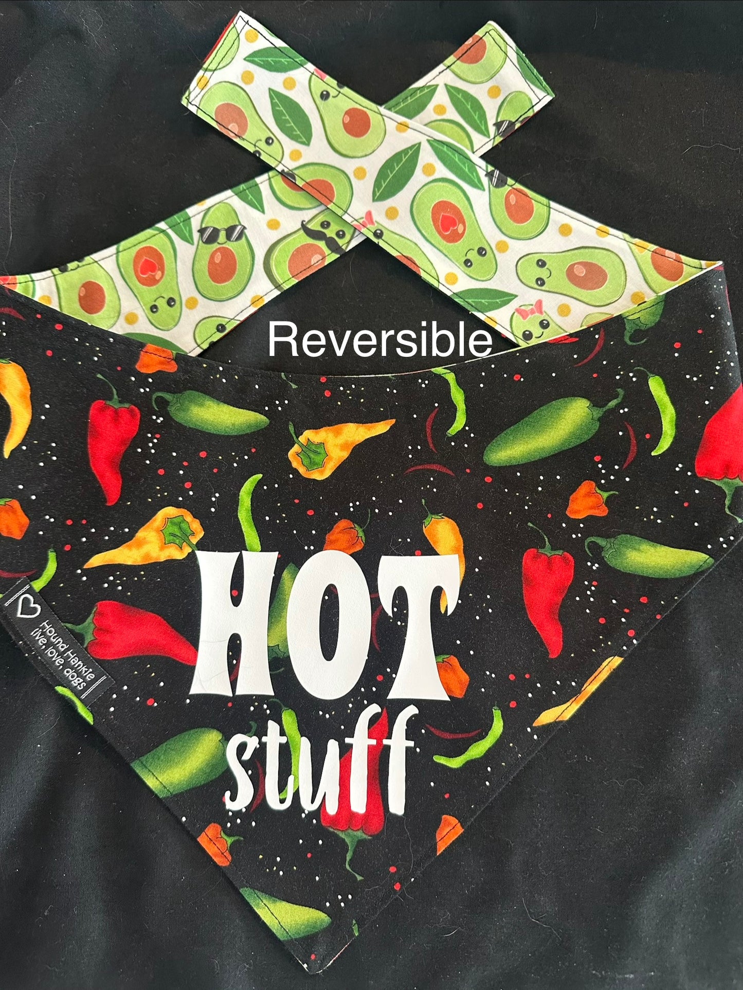 HOT Stuff Reversible Dog Bandana