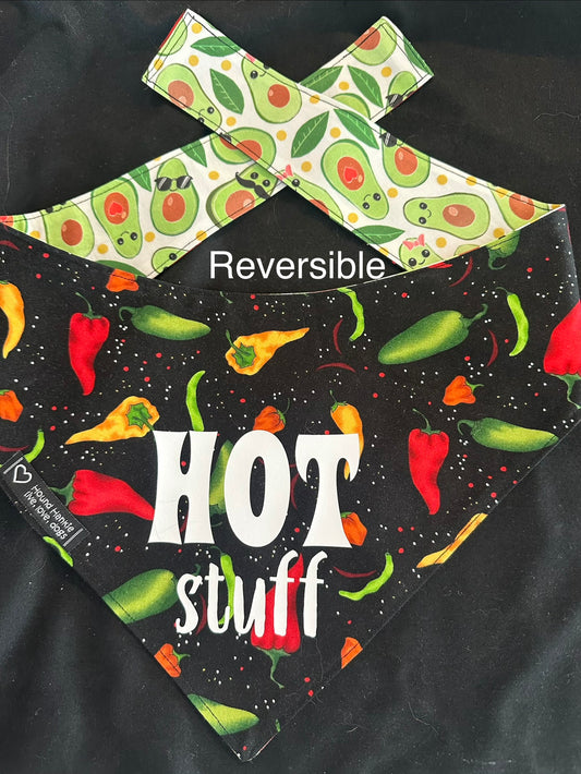 HOT Stuff Reversible Dog Bandana