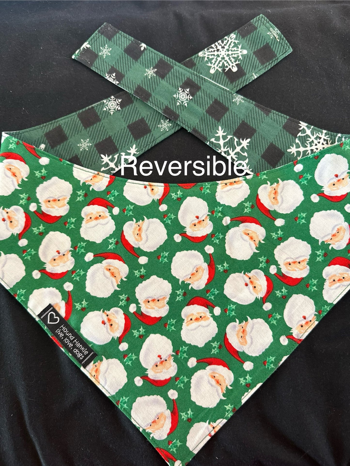 Santa Claus is Coming to Town Reversible Dog Bandana