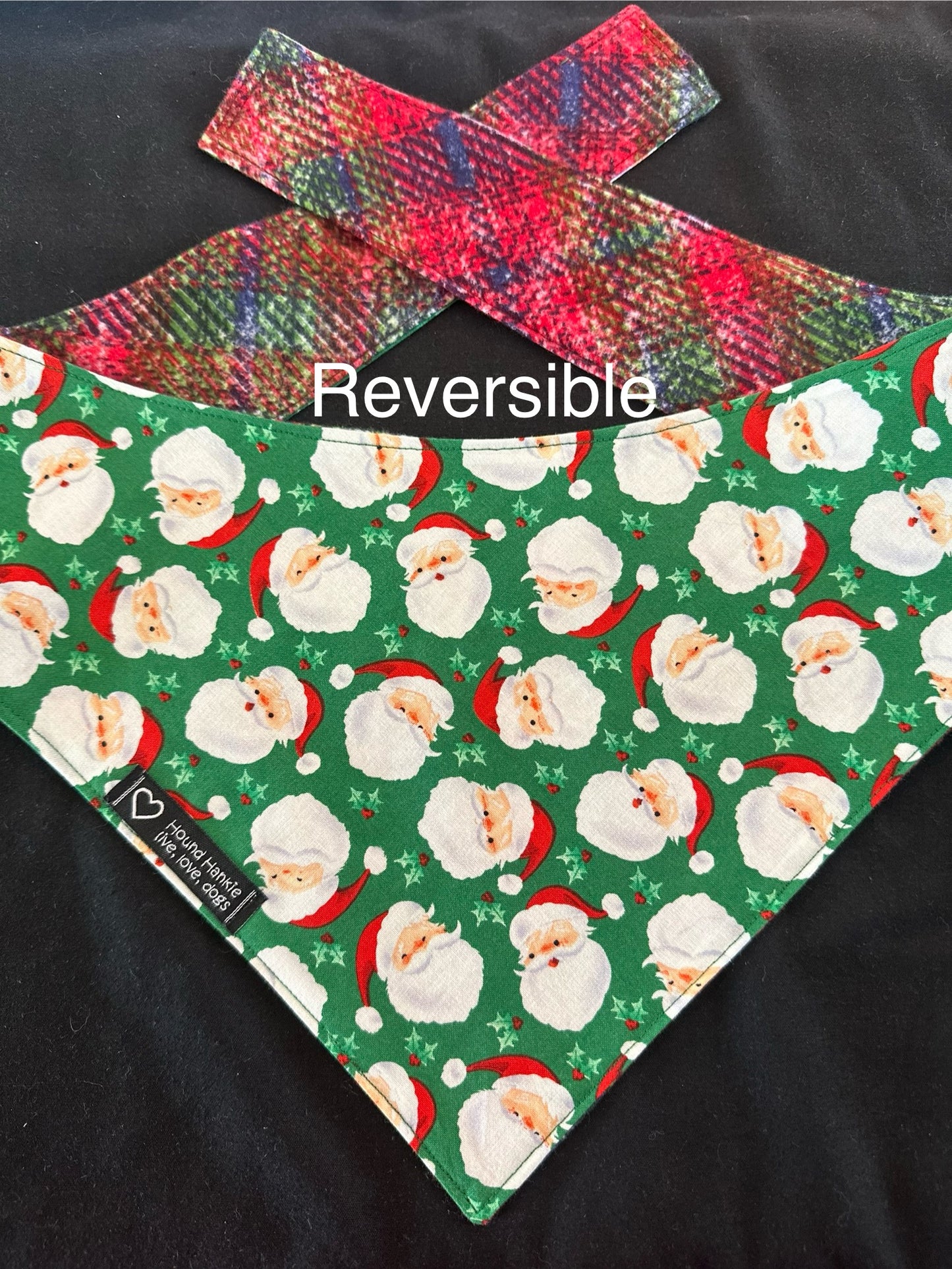 Santa Claus is Coming to Town Reversible Dog Bandana