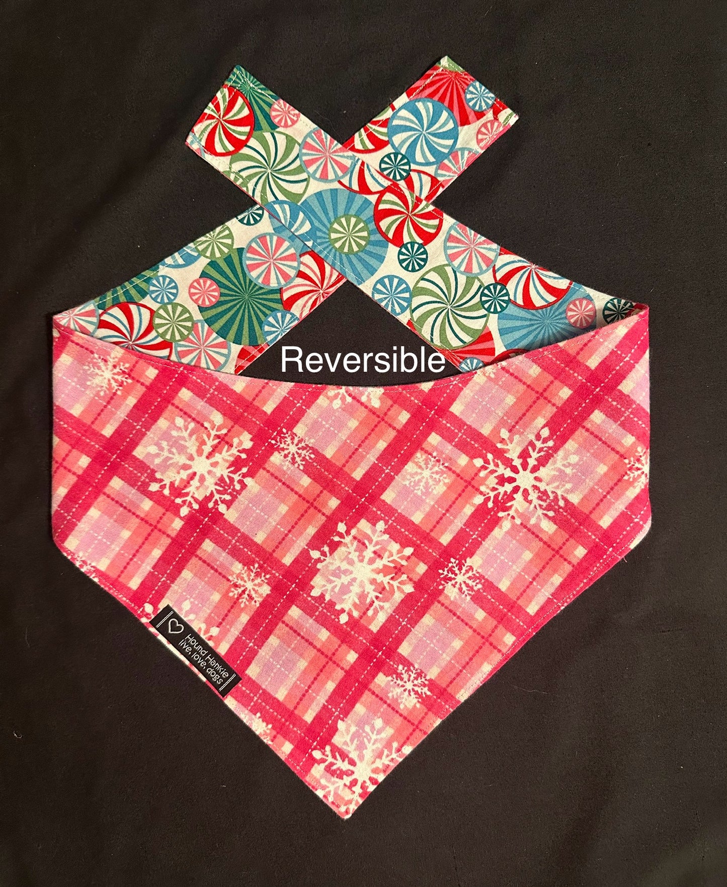 Frosty Mints Reversible Dog Bandana