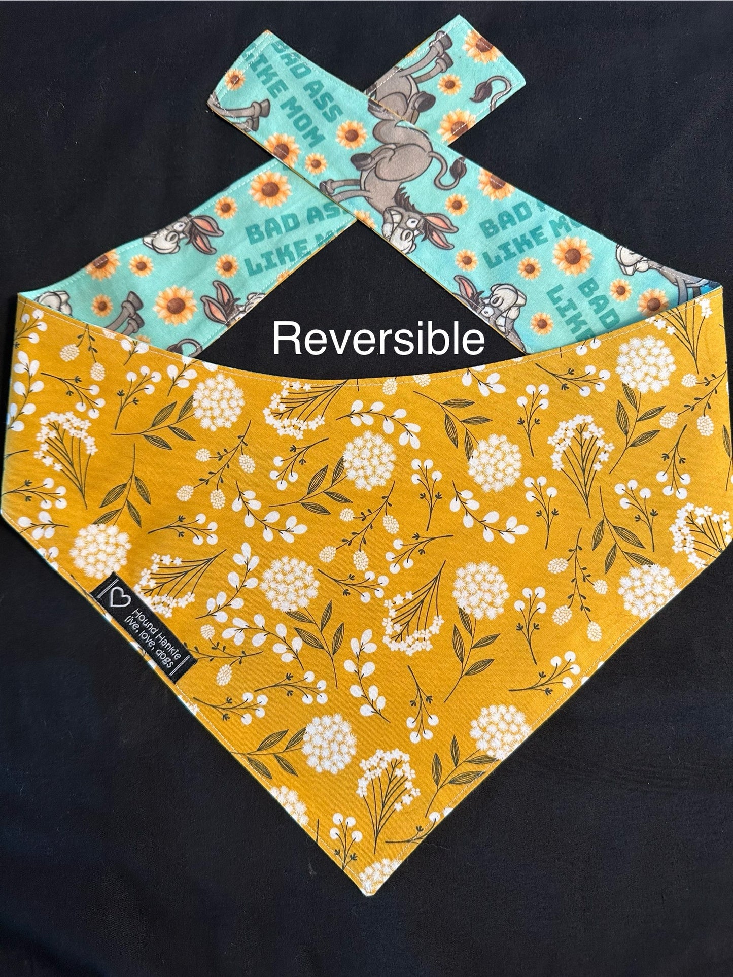 Bad A** Just Like Mom Reversible Dog Bandana
