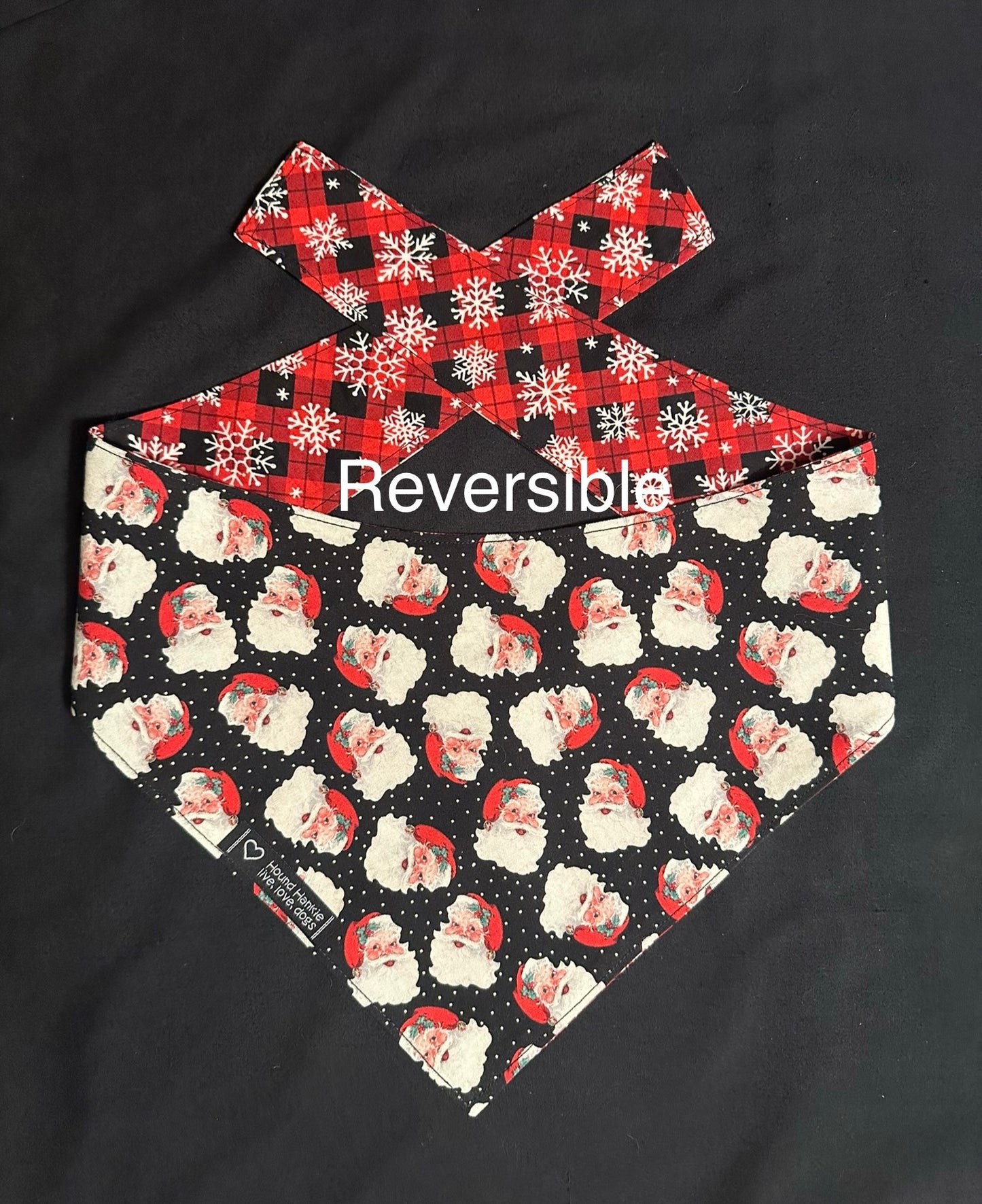 Ho Ho Ho Reversible Dog Bandana