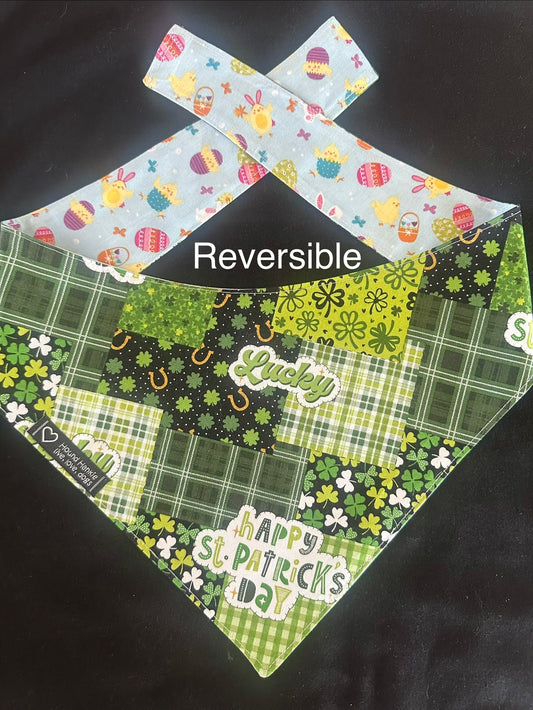 Lucky Dog! Reversible Dog Bandana