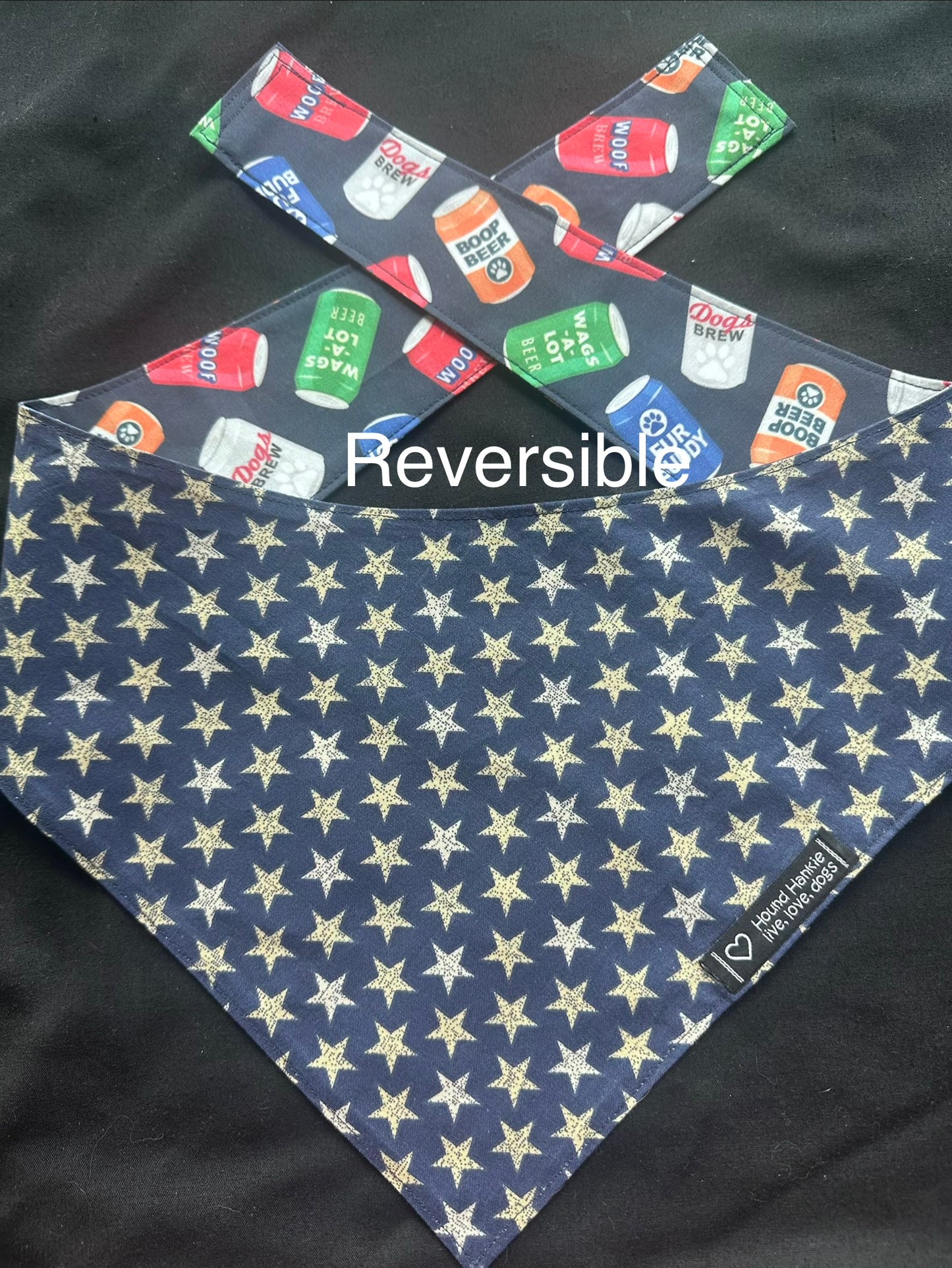 Pup Beer Reversible Dog Bandana