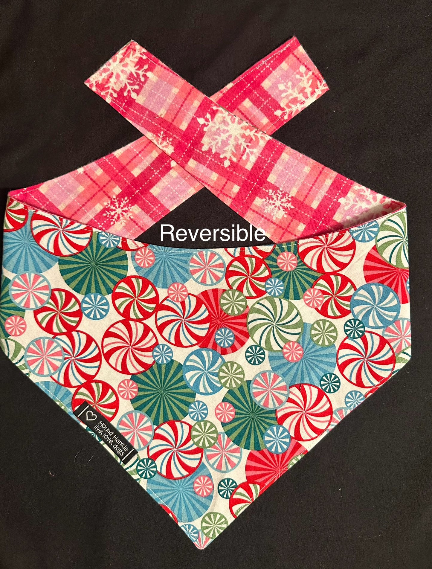 Frosty Mints Reversible Dog Bandana