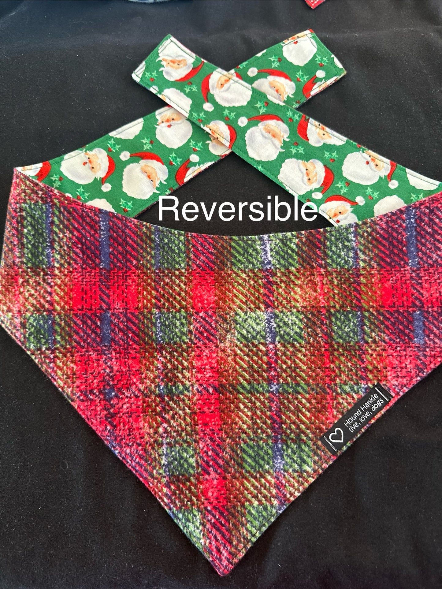 Santa Claus is Coming to Town Reversible Dog Bandana