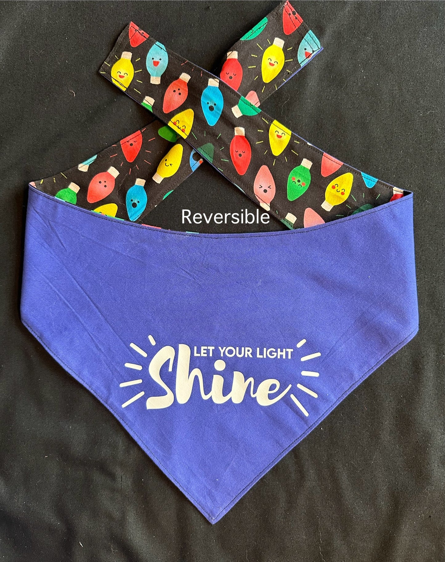 Light Up My Life Reversible Dog Bandana