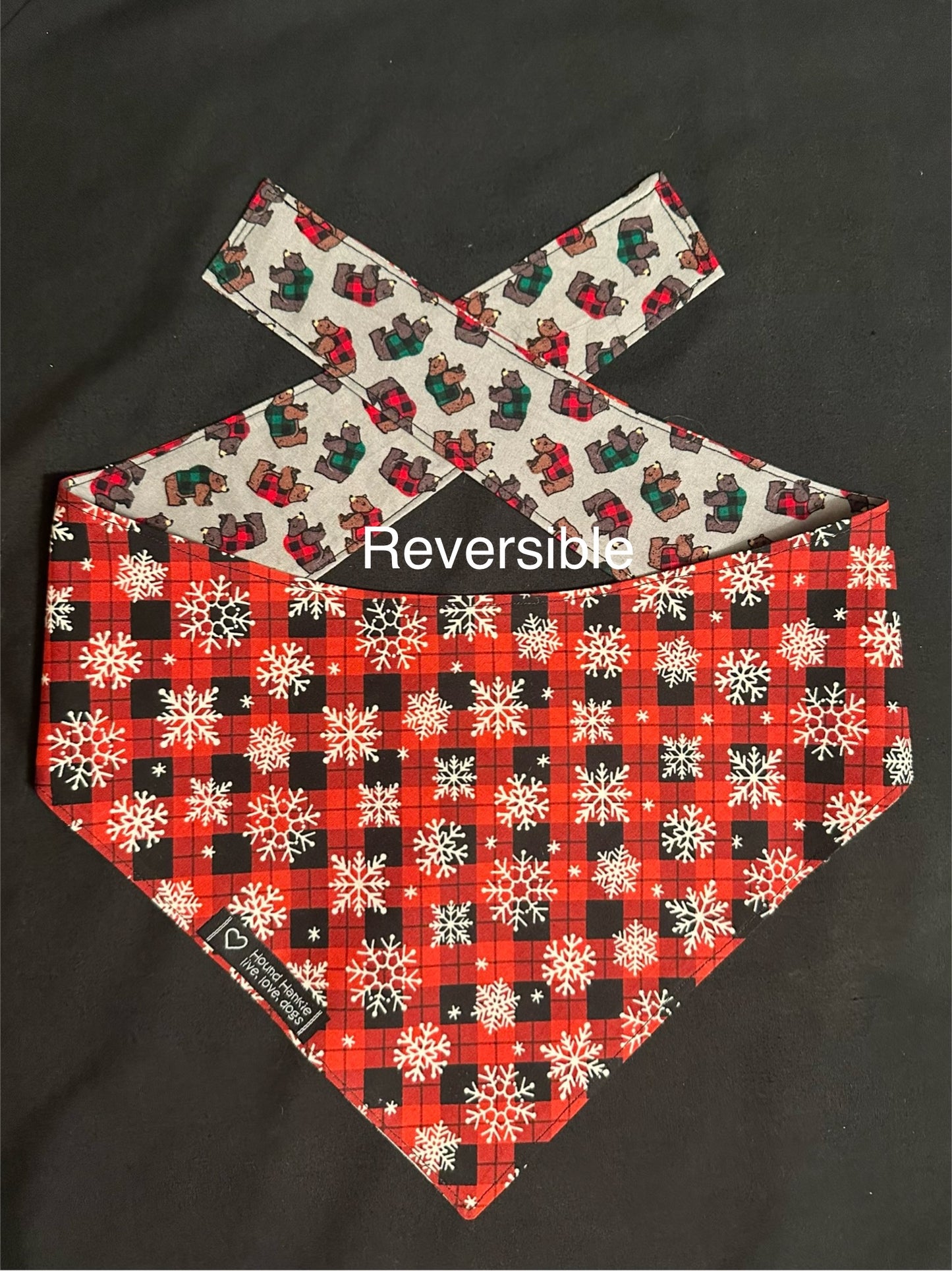 Ho Ho Ho Reversible Dog Bandana