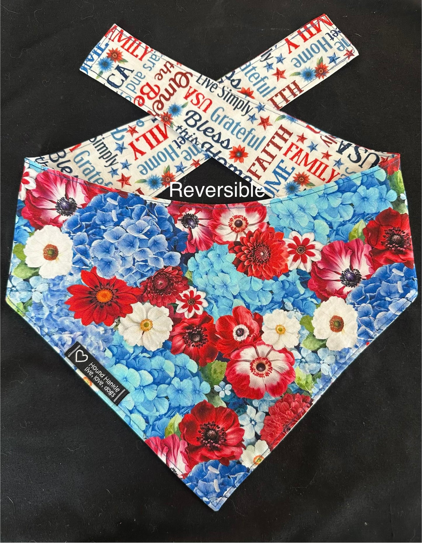 Red, White & Blue Reversible Hound Hankie