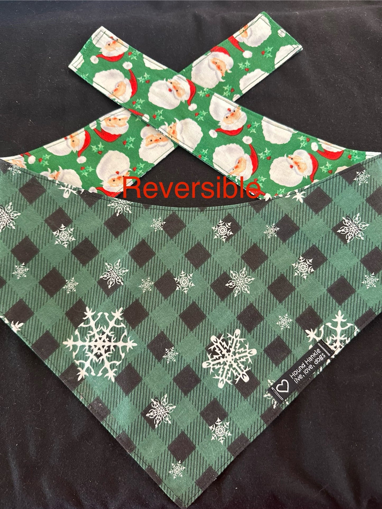 Santa Claus is Coming to Town Reversible Dog Bandana