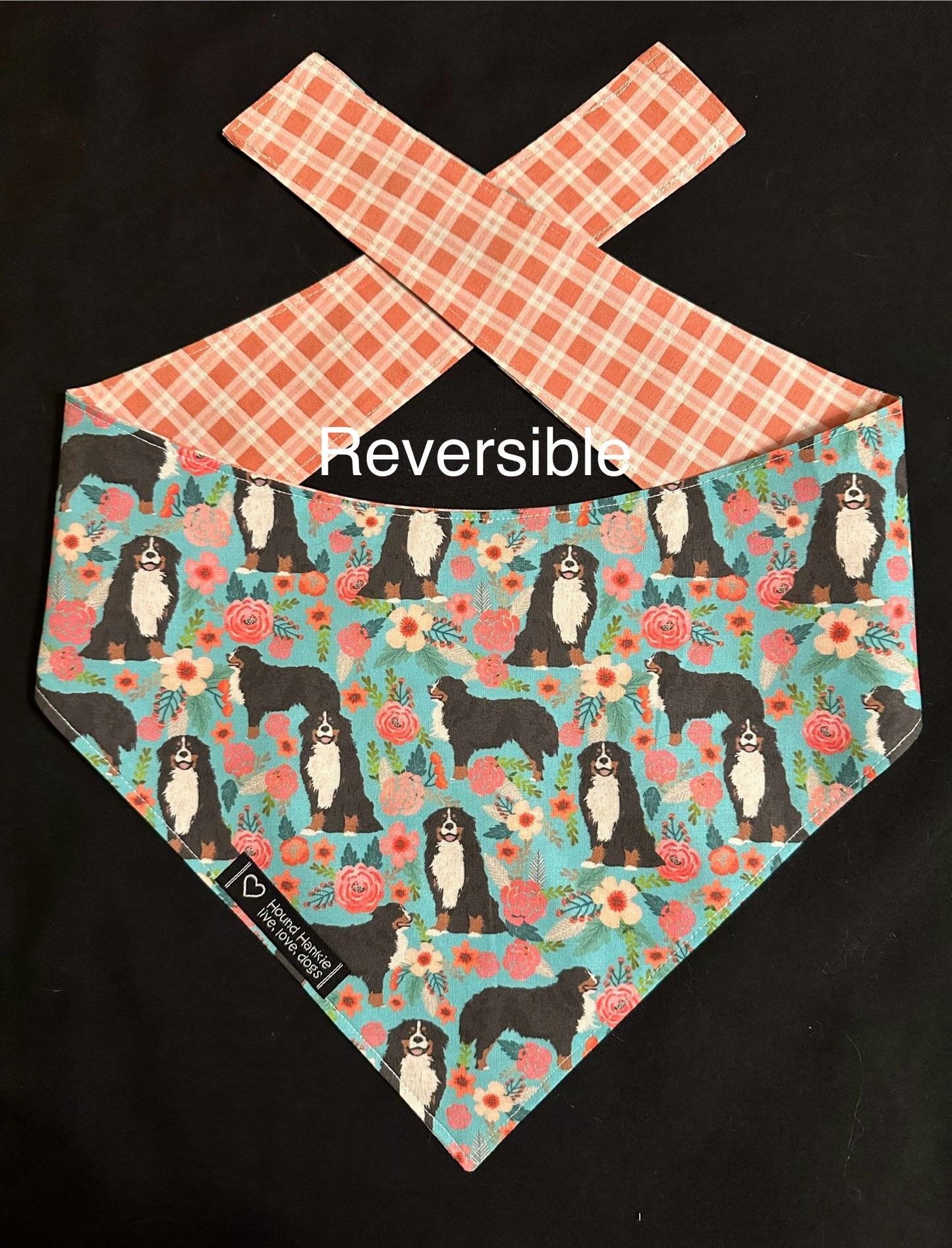 Bernese Mountain Dog Spring Flowers Dog Bandana