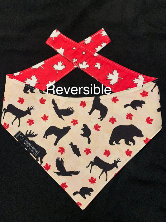 O' Canada Reversible Dog Bandana