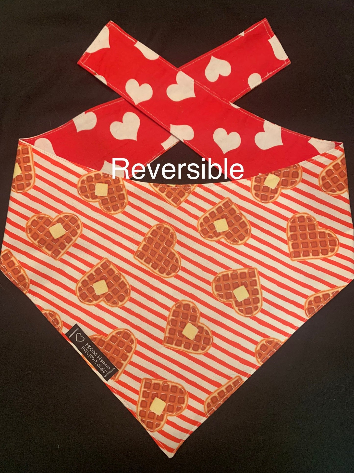 Waffle Love Reversible Dog Bandana